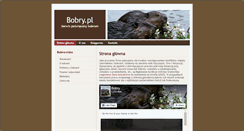 Desktop Screenshot of bobry.pl